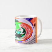 エイリアン地球惑星ファンキー芸術 コーヒーマグカップ (正面右)