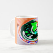 エイリアン地球惑星ファンキー芸術 コーヒーマグカップ (正面左)