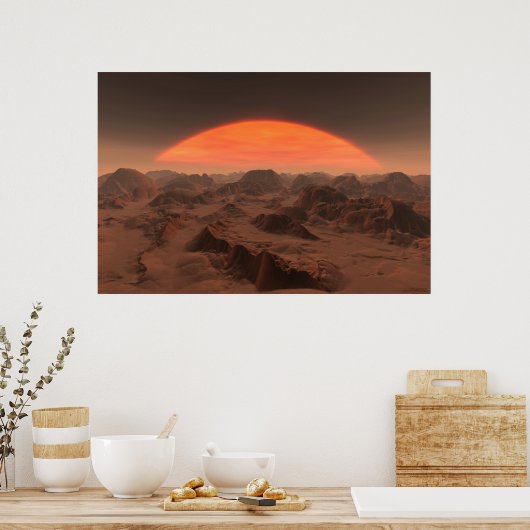 エイリアン夕日no.2 ポスター (キッチン)