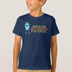 エイリアン外宇宙ロケットデザインプリントアート Tシャツ