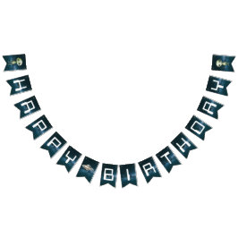 エイリアン外部空間ハッピーバースデーバンティングフラグ バンティングフラッグ