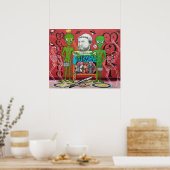 エイリアン大使(ハンス・ホルベインへのオマージュ) ポスター (キッチン)