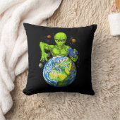 エイリアン奪取宇宙惑星UFO陰謀 クッション (ブランケット)