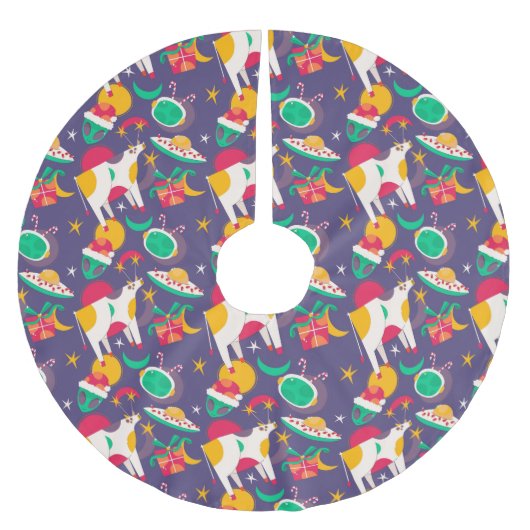 エイリアン奪取 ブラッシュドポリエステルツリースカート (正面)