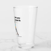 エイリアン女性ローラースケーターファンタジーアートガラス杯 タンブラーグラス (左)