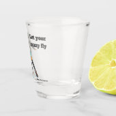 エイリアン女性ローラースケーターファンタジーアートショットグラス ショットグラス (右)