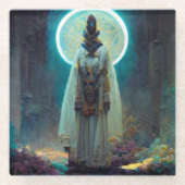 エイリアン妖精2ファンタジーSci-Fi ガラスコースター (正面)