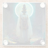 エイリアン妖精2ファンタジーSci-Fi ガラスコースター (裏面)