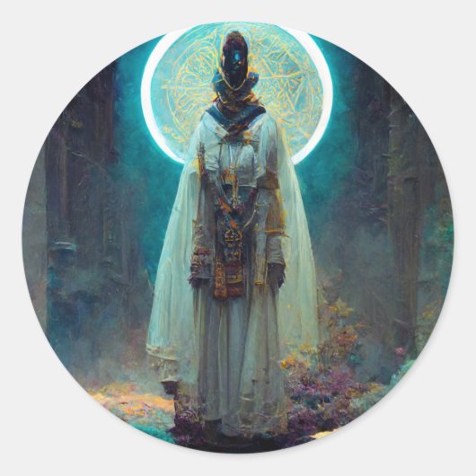 エイリアン妖精2ファンタジーSci-Fi ラウンドシール (正面)