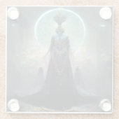 エイリアン妖精3ファンタジーSci-Fi ガラスコースター (裏面)