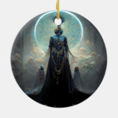 エイリアン妖精3ファンタジーSci-Fi セラミックオーナメント (裏面)