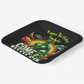 エイリアン姿:宇宙の冒険 ペーパープレート (傾斜あり)