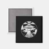 エイリアン宇宙タトゥー – Ufo 51エリアロズウェル信じT マグネット (正面/裏面)