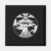 エイリアン宇宙タトゥー – Ufo 51エリアロズウェル信じT マグネット (正面)