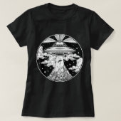 エイリアン宇宙タトゥーTシャツ – UFO 51エリアロズウェルBe Tシャツ (デザイン正面)