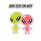 エイリアン宇宙ツイカスタマイズンカー シール (正面)