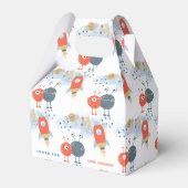 エイリアン宇宙パターンサンキューボーイバースデーパーティー フェイバーボックス (正面サイド)