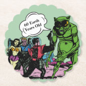 エイリアン宇宙マン未来的Sci=Fi漫画 ペーパーコースター (正面)