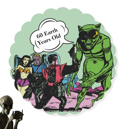 エイリアン宇宙マン未来的Sci=Fi漫画 ペーパーコースター