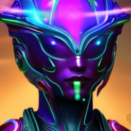 エイリアン宇宙未来的な美しい色Tシャツ Tシャツ