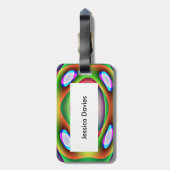 エイリアン宇宙船カスタムのラゲッジタグ ラゲッジタグ (裏面縦)