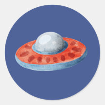 エイリアン宇宙船ステッカー