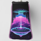 エイリアン宇宙船レトロ未来的 ゴルフヘッドカバー (回転90)