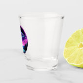 エイリアン宇宙船レトロ未来的 ショットグラス (右)