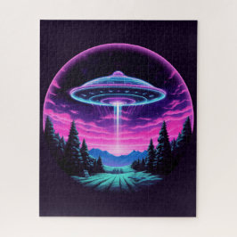 エイリアン宇宙船レトロ未来的 ジグソーパズル