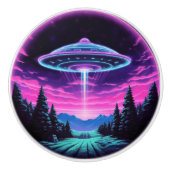 エイリアン宇宙船レトロ未来的 セラミックノブ (正面)