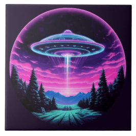 エイリアン宇宙船レトロ未来的 タイル