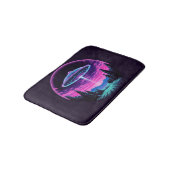 エイリアン宇宙船レトロ未来的 バスマット (アングル)