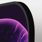 エイリアン宇宙船レトロ未来的 ピックルボールラケット (左詳細)