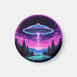 エイリアン宇宙船レトロ未来的 マグネット