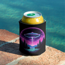 エイリアン宇宙船レトロ未来的 缶クーラー