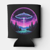 エイリアン宇宙船レトロ未来的 缶クーラー (裏面)