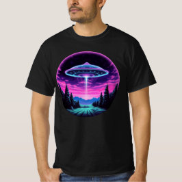 エイリアン宇宙船レトロ未来的 Tシャツ
