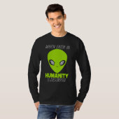 エイリアン宇宙船地球外生命体接近遭遇M Tシャツ (正面フル)