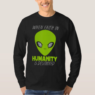 エイリアン宇宙船地球外生命体接近遭遇M Tシャツ
