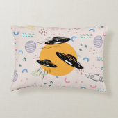 エイリアン宇宙船装飾用クッションしたい信じ アクセントクッション (裏面)