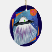 エイリアン宇宙船UFO宇宙 セラミックオーナメント (右)