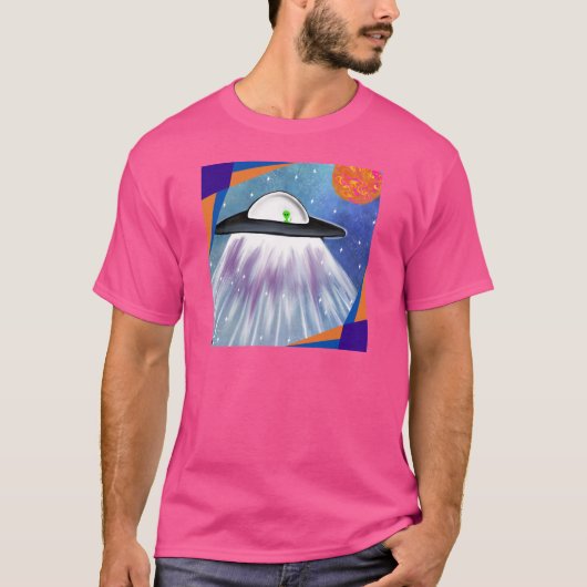 エイリアン宇宙船UFO宇宙 Tシャツ (正面)