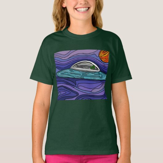 エイリアン宇宙船UFO UAP超常現象 Tシャツ (正面)
