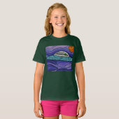 エイリアン宇宙船UFO UAP超常現象 Tシャツ (正面フル)