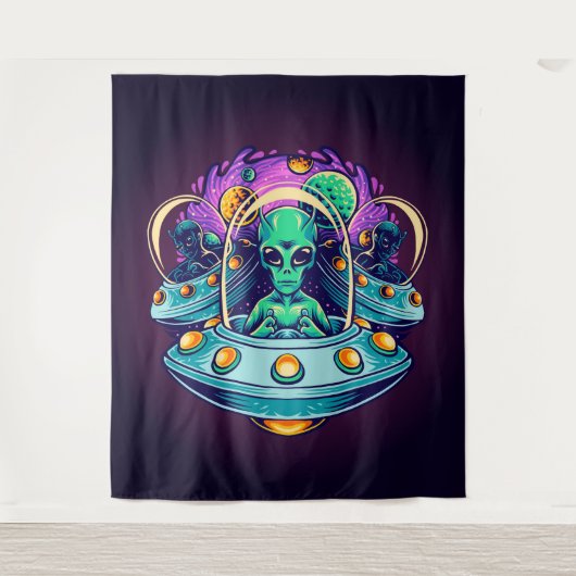 エイリアン宇宙 タペストリー (正面)
