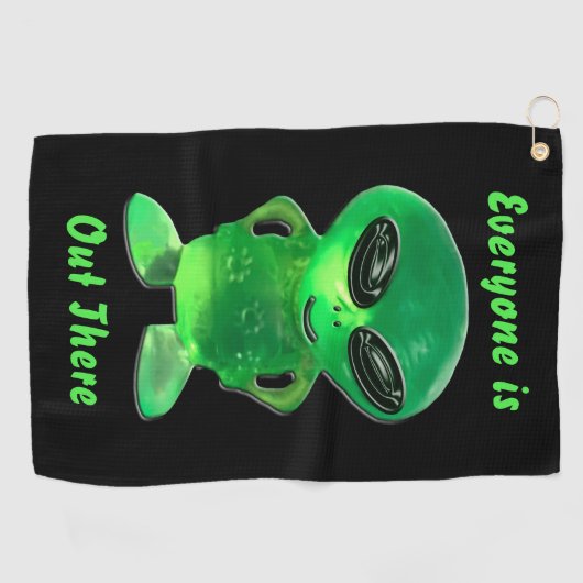 エイリアン宝石 ゴルフタオル (横)