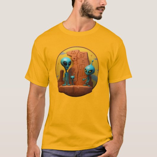 エイリアン家族 Tシャツ (正面)