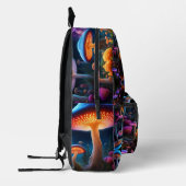 エイリアン惑星のキノコ プリントバックパック (左)