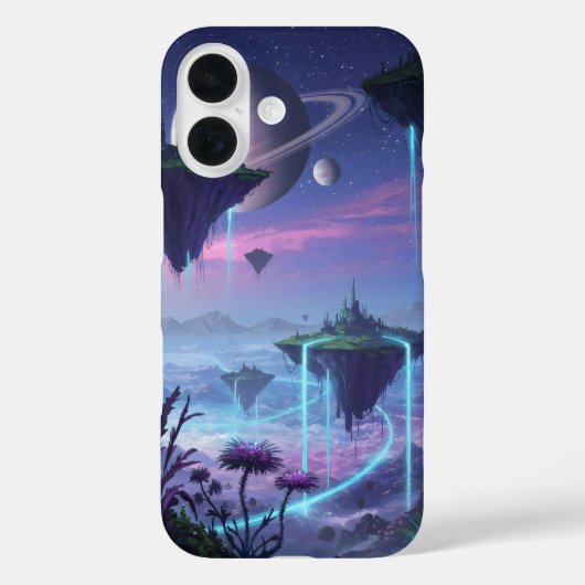 エイリアン惑星はアンチ重力浮遊島を持つ Case-Mate iPhoneケース (裏面)