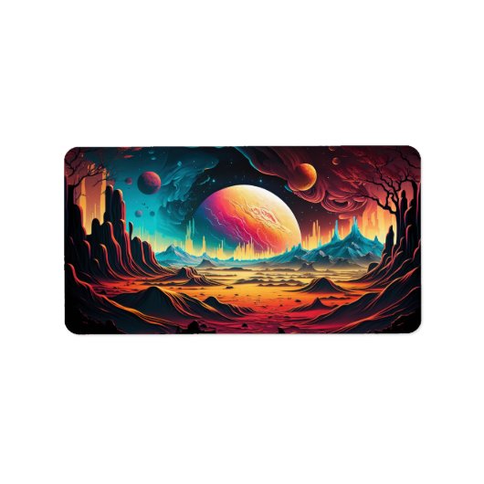 エイリアン惑星冒険 ラベル (正面)